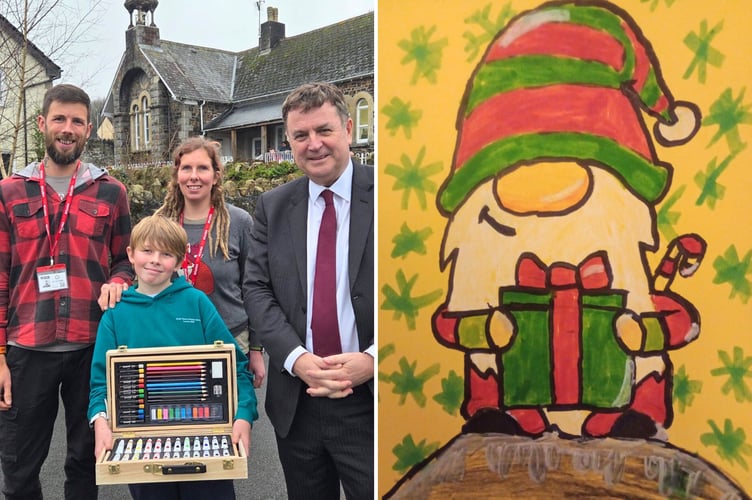 Sir Mel with Ruairi and parents Ian and Lou