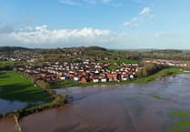 Dramatic drone images of floods in the Crediton area