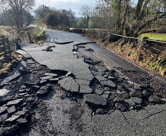 Sections of washed away road to be re-instated
