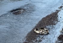 Good news as deep pothole on A377 near Crediton is repaired