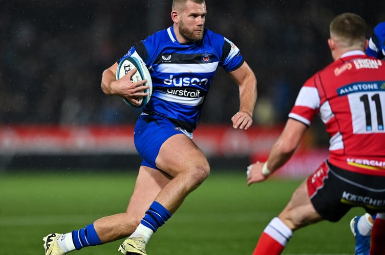 PREM Rugby Cup match, between Gloucester Rugby and Bath Rugby on November 14, 2025 at Kingsholm Stadium in Gloucester, England. Photo by: Patrick Khachfe / Onside Images