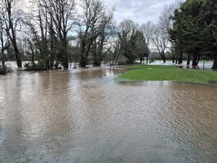 Downes Golf Club, rain stops play, but the work goes on
