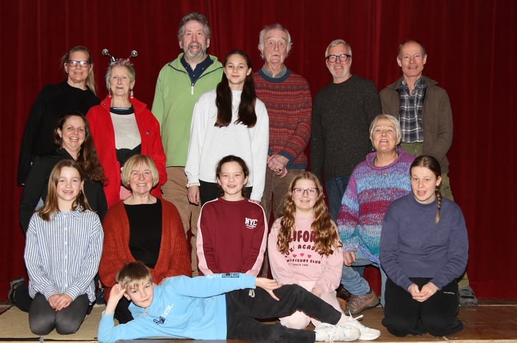 The cast of Sandford Pantomime’s ‘Sleeping Beauty’.
