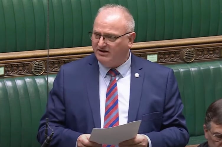 Ian Roome MP presenting the petition in the House of Commons