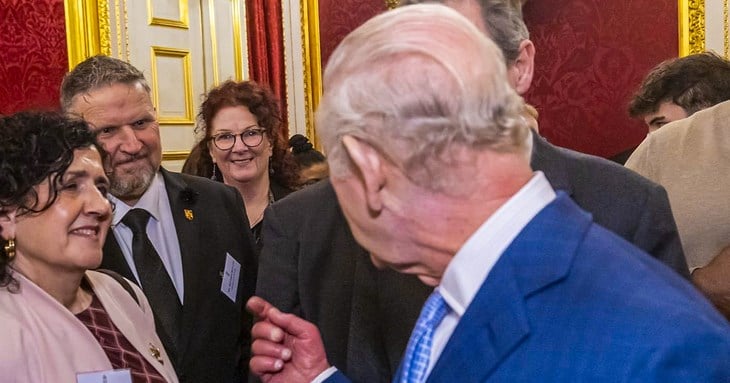 Matt Hulland and King Charles.
