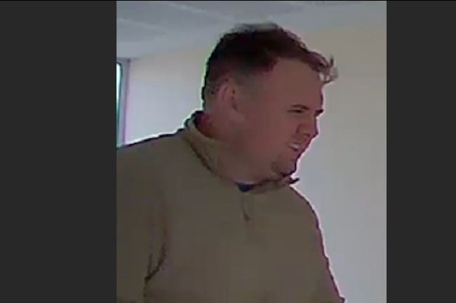 The man sought in connection with mobile phone thefts in Cranbrook and Torquay.