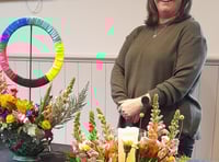 Okehampton florist demonstrates at flower club