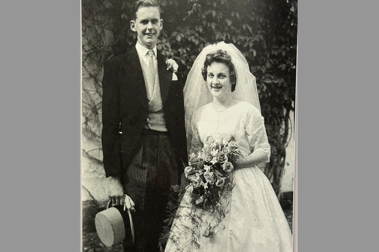 Trevor and Jean on their wedding day.