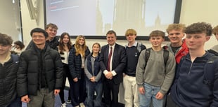 Talking Economics with Devon students

