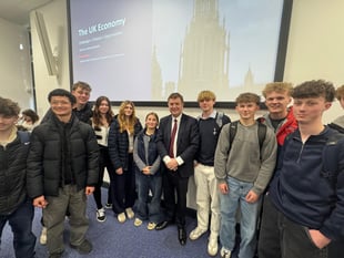 MP takes A Level Economics lesson
