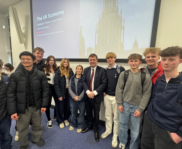 MP takes A Level Economics lesson
