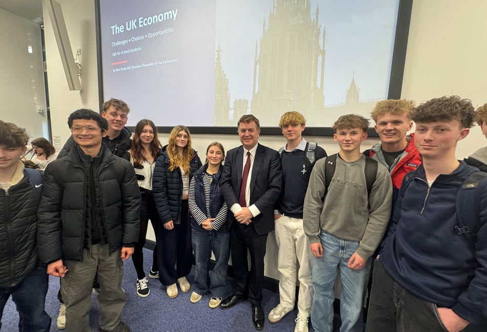 MP takes A Level Economics lesson
