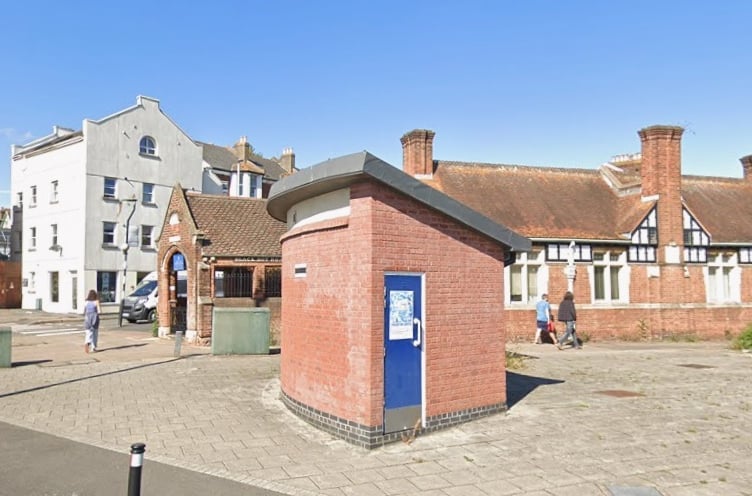 Derelict public toilets in Blackboy Road, Exeter.
