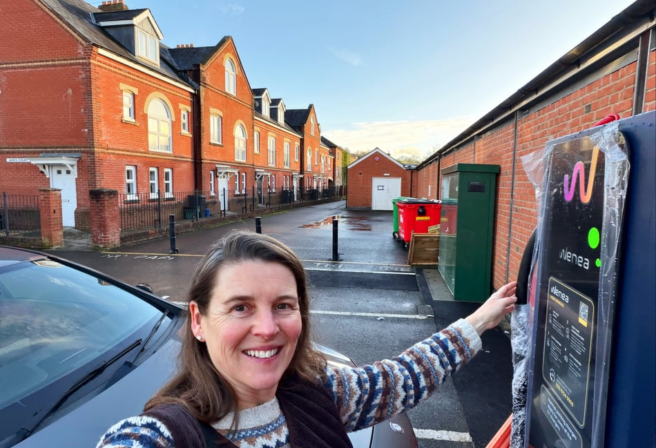 New electric vehicle charge points at Tiverton Pannier Market
