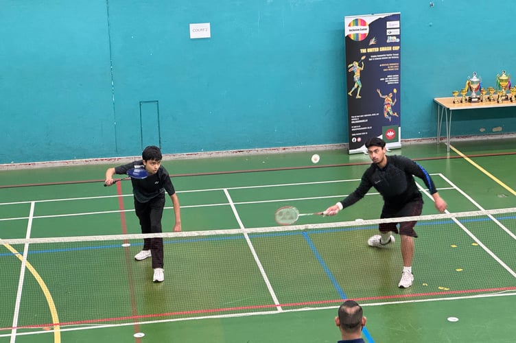 During one of the games at The United Smash Cup 2026.  AQ 4510
