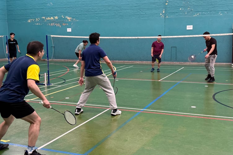 During one of the games at The United Smash Cup 2026. AQ 4505