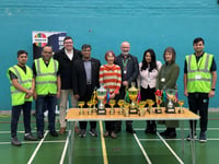 Community badminton tournament unities communities in Exeter