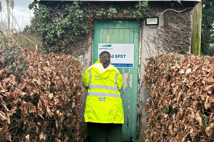 Jenny Eamer at Dulford Sewage Pumping Station.

