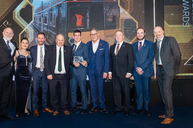 GWR receiving the RBA 2026 Safety and Security Excellence award.
