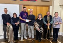 Crediton band concert proceeds donated to Hospitals Charity