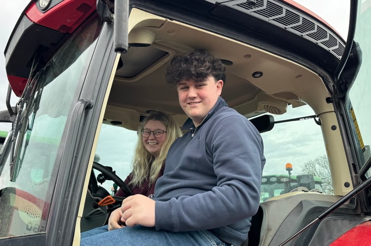 Ready for the tractor run. AQ 4998