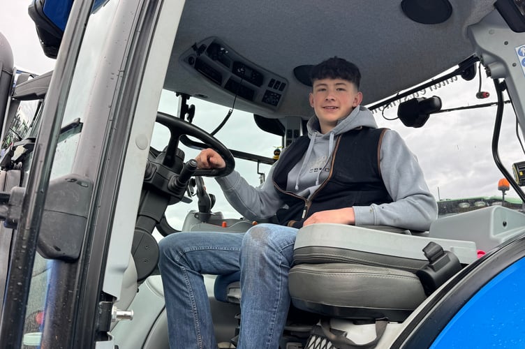 One of the tractor drivers ready for the run. AQ 4995