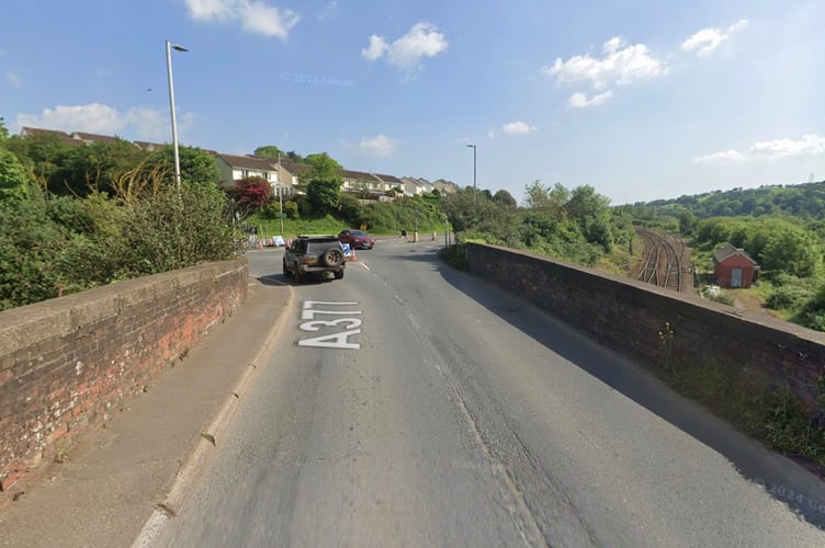 The A377 at Cowley Bridge