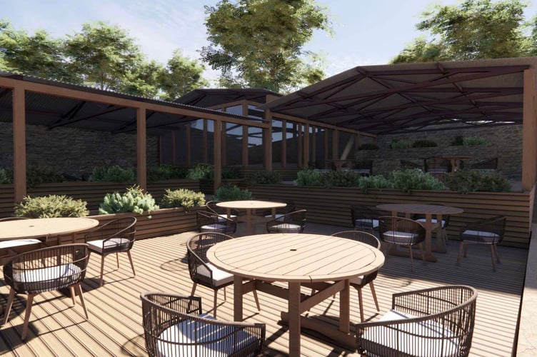 Artist's impression of the new restaurant/ cafe