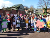 World Book Day fun at Crediton primary school