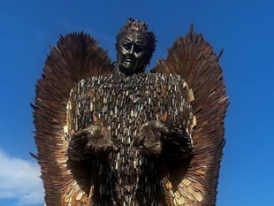 Knife Angel swoops into Plymouth to help keep communities safe