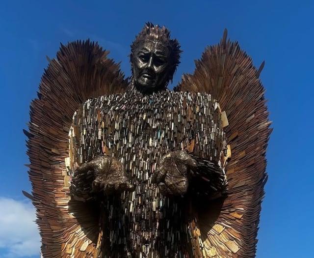 Knife Angel swoops into Plymouth to help keep communities safe