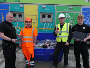 Battery waste sparks fire safety warning
