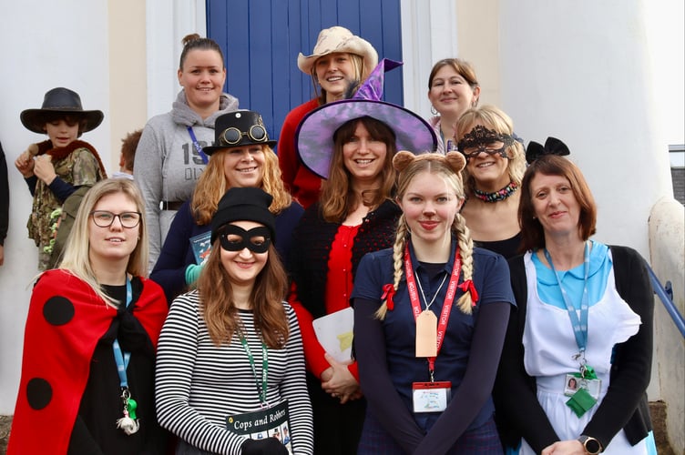 Staff at Sandford School dressed up too