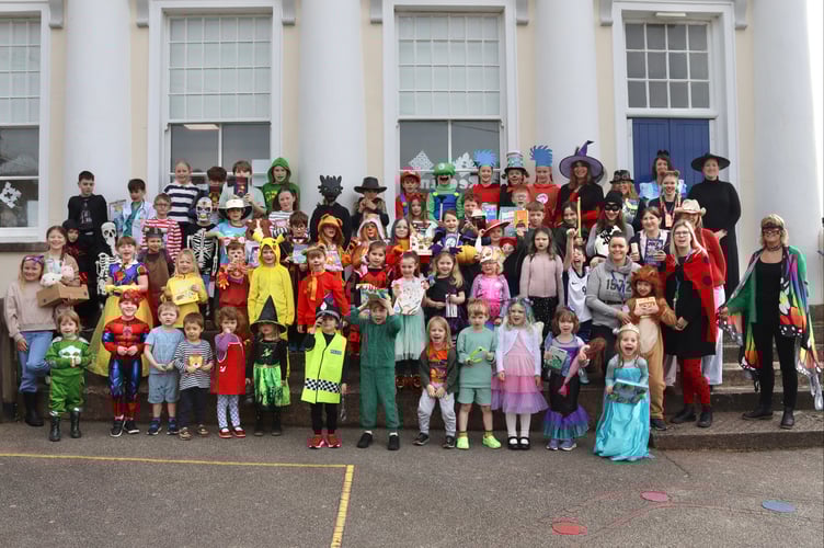Sandford School pupils dressed up for World Book Day