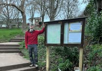 Crediton park has new noticeboard