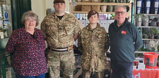 Crediton Army Cadets help with ABF charity collection
