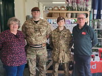 Crediton Army Cadets help with ABF charity collection
