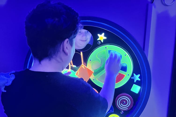 This SEND pupil loves the tactile elements