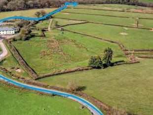 Landfill site plan near Rackenford