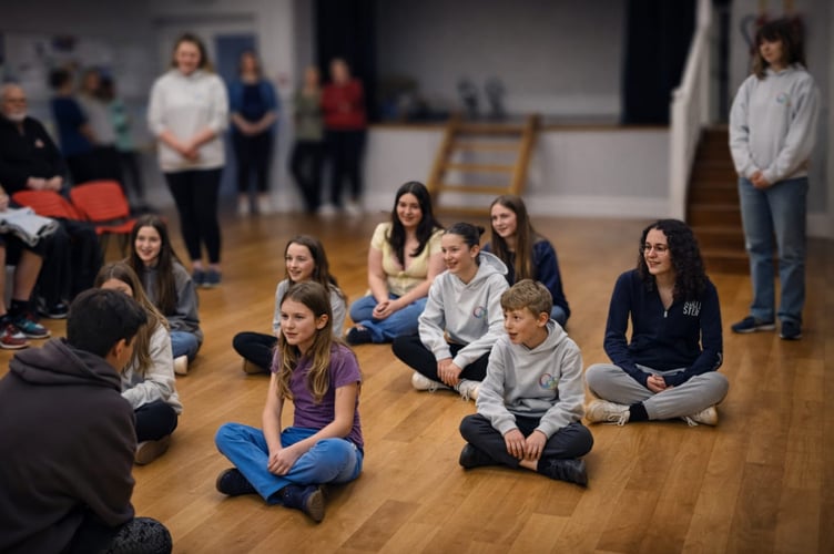 During CODS rehearsals for Joseph and the Amazing Technicolor Dreamcoat.