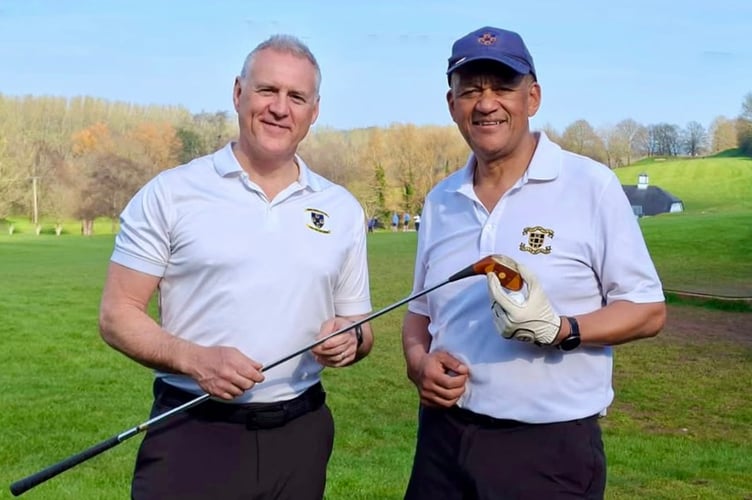 Downes Crediton new Captain Gerald Abdoll (right) with Jon Cornish, the new Seniors Captain. 
