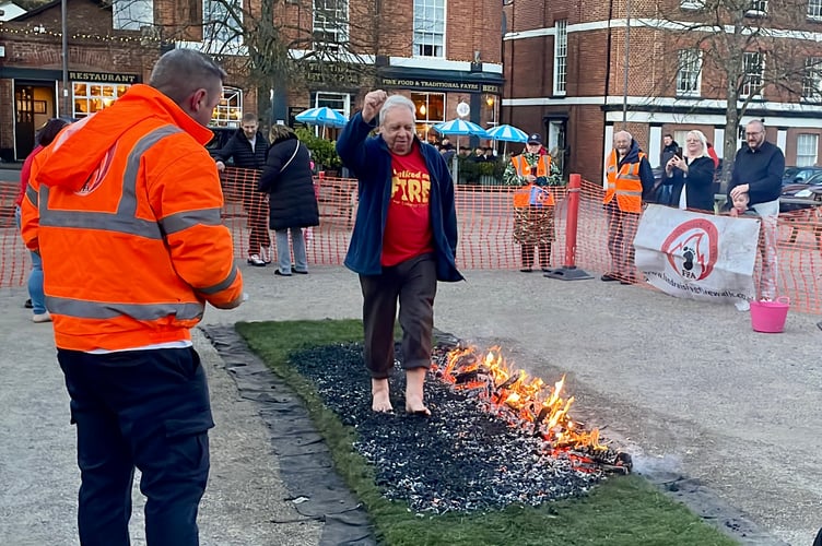 Lion Peter Bryan, 85, braving the heat