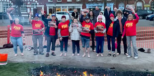Fears conquered at Crediton Lions’ charity firewalk