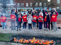 Fears conquered at Crediton Lions’ charity firewalk