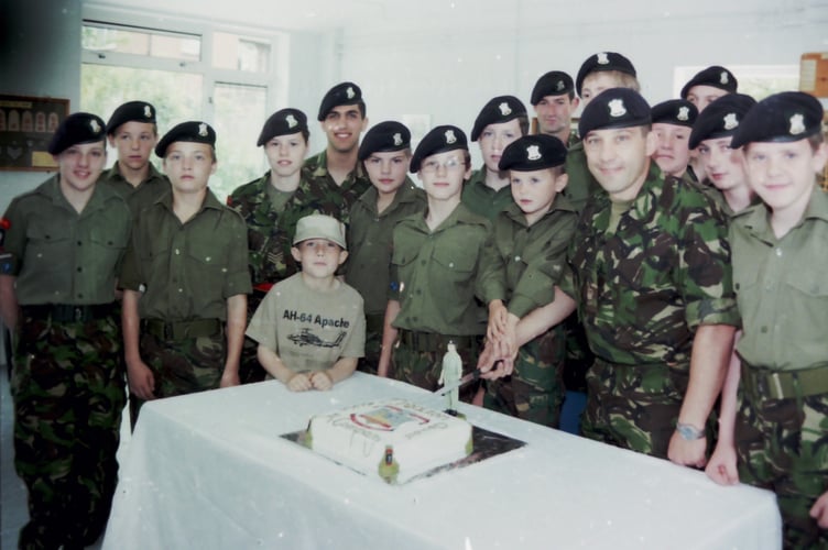 Crediton Detachment Devon Army Cadet Force at an Open Day in June 2005. DSC00118