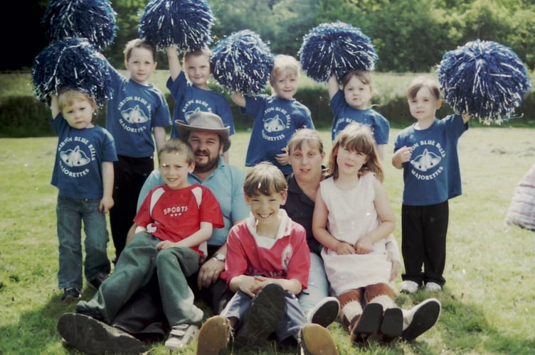 Chris and Melanie Boult held a birthday party for their daugher and twin sons and invited 100 friends including members of the Kirton Blue Belle majorettes in June 2005. DSC00006