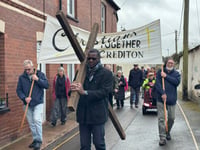 More than 120 took part in Good Friday Walk of Witness
