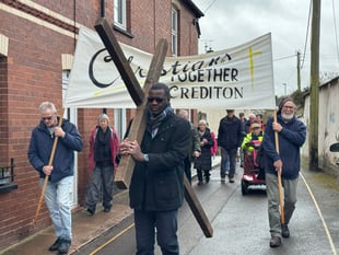 More than 120 took part in Good Friday Walk of Witness
