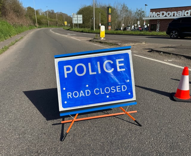 ROAD REOPENED: A377 closed nr Crediton due to road traffic collision
