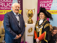 Schoolchildren celebrate success of Women’s Rugby World Cup
